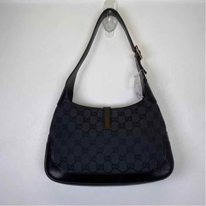 Pre-Owned Gucci Black Canvas Designer Handbag