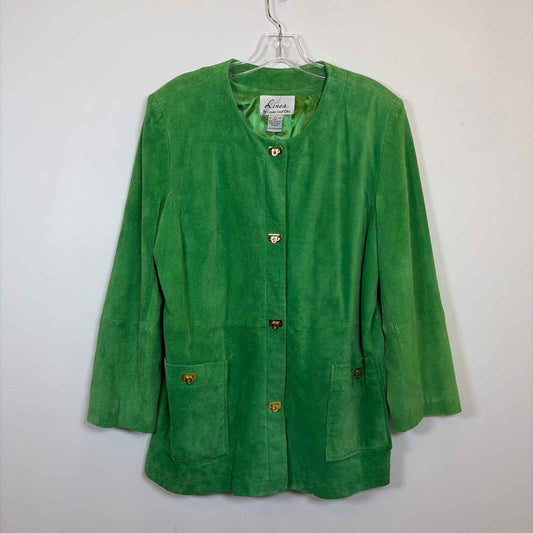 Pre-Owned Size L Linea Lime Green Jacket