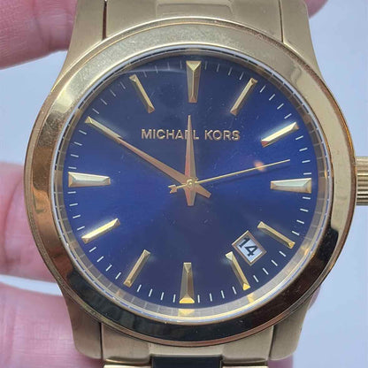 Pre-Owned Michael Kors Gold Watch