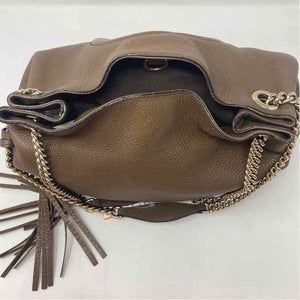Pre-Owned Gucci Brown Leather Designer Handbag