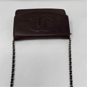 Pre-Owned Chanel Brown Leather Designer Handbag