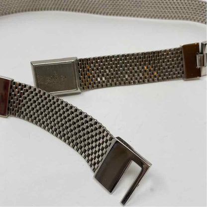 Pre-Owned Gucci Silver Metal Designer Belt