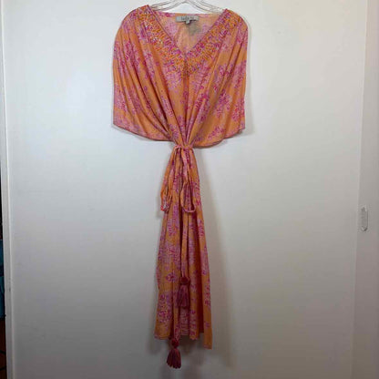 Pre-Owned Size L Bella Tu Orange/Pink Maxi