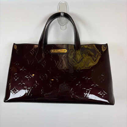 Pre-Owned Louis Vuitton Burgundy Patent Designer Handbag