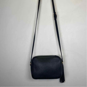 Pre-Owned Gucci Black Leather Designer Handbag