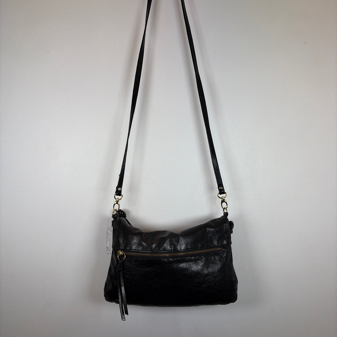 Pre-Owned Pietro Alessandro Black Leather Handbag