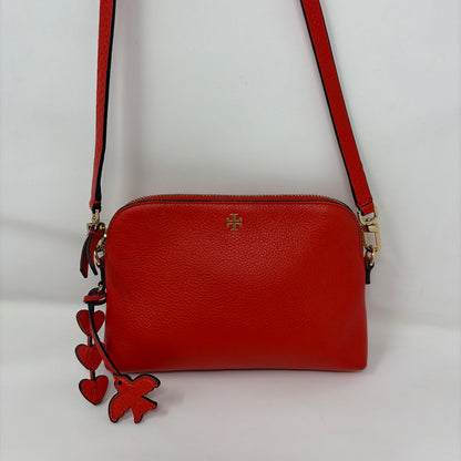 Pre-Owned Tory Burch Red Leather Handbag