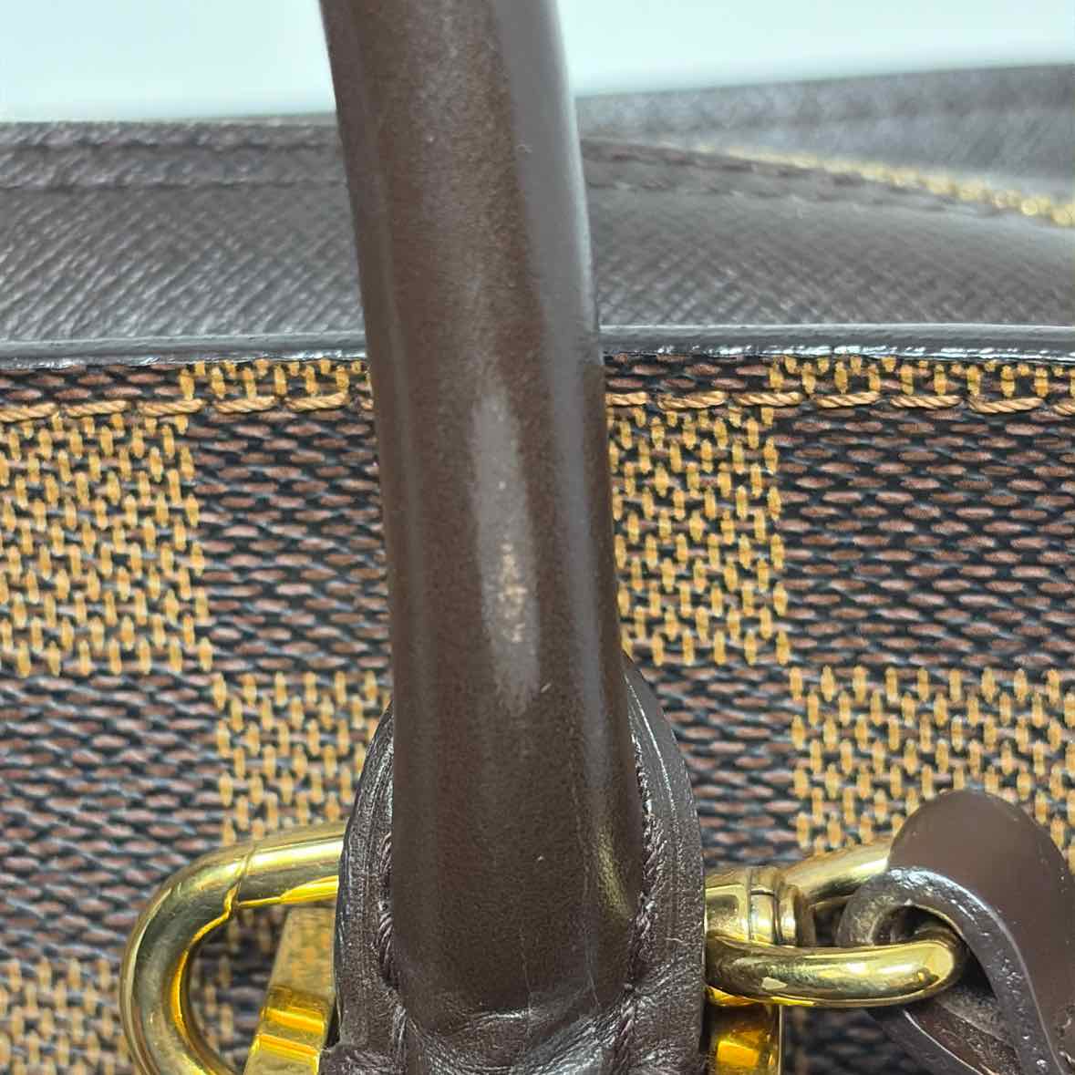 Pre-Owned Louis Vuitton Brown Leather Designer Handbag