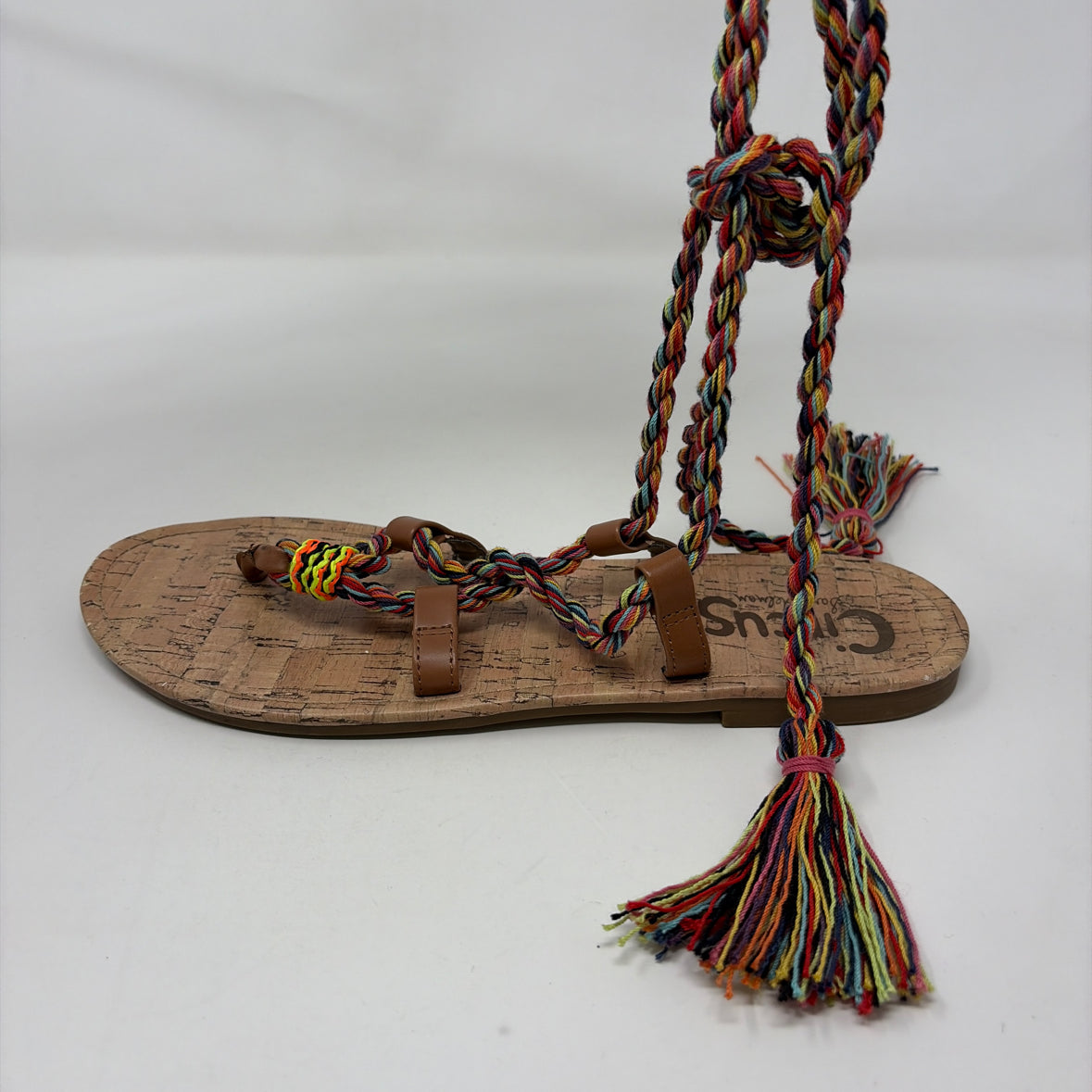 Pre-Owned Shoe Size 9 Circus By Sam Edelman Tan Multi Sandals