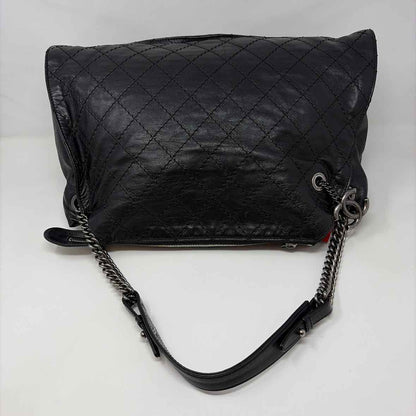 Pre-Owned Chanel Black Leather Designer Handbag
