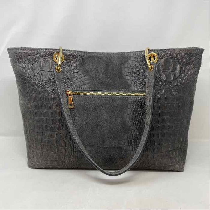 Pre-Owned Vera Pelle Grey Leather Handbag