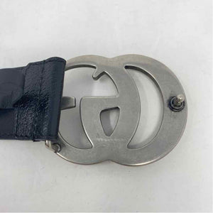 Pre-Owned Gucci Black Leather Designer Belt