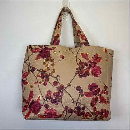 Pre-Owned Furla Red Floral Leather Handbag