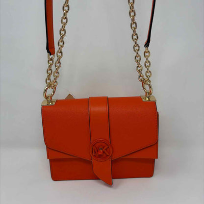 Pre-Owned Michael Kors Orange Coated Canvas Handbag