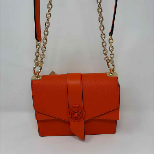 Pre-Owned Michael Kors Orange Coated Canvas Handbag