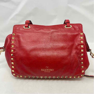 Pre-Owned Valentino Red Leather Designer Handbag