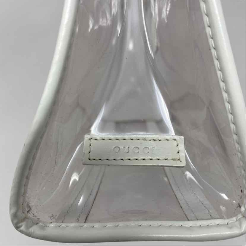 Pre-Owned Gucci Clear Plastic Designer Handbag