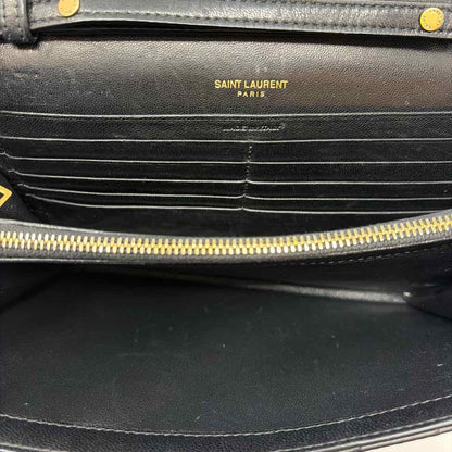 Pre-Owned Saint Laurent Black Leather Designer Handbag