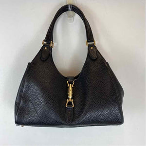 Pre-Owned Gucci Black Leather Designer Handbag