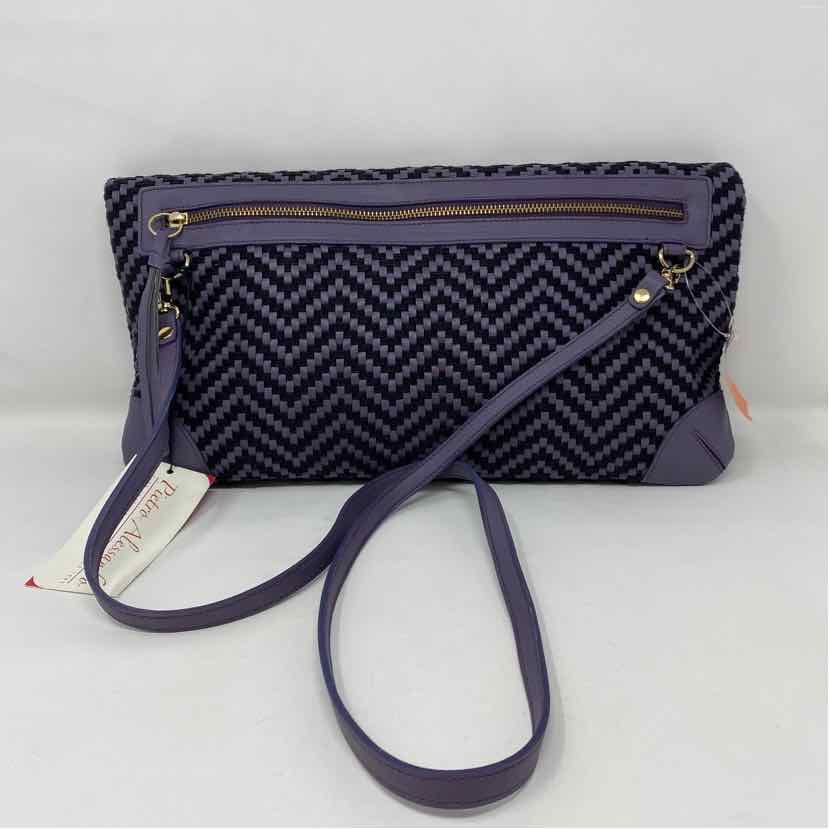 Pre-Owned Pietro Alessandro Purple/Black Woven Handbag