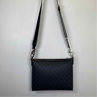Pre-Owned Gucci Black Canvas Designer Handbag