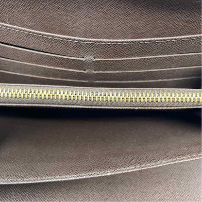 Pre-Owned Louis Vuitton Damier Eben Canvas Designer Wallet