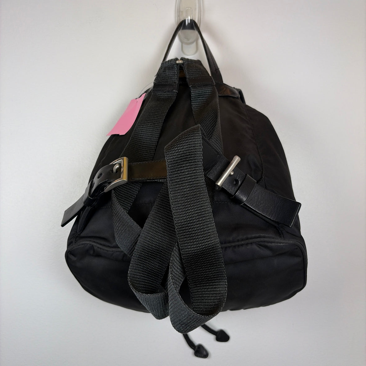 Pre-Owned Prada Black Nylon Designer Handbag