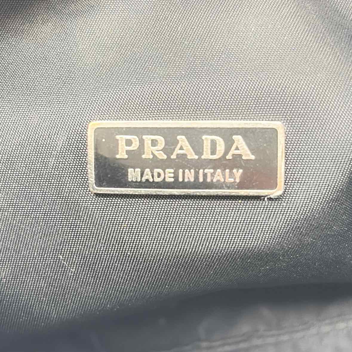 Pre-Owned Prada Black Nylon Designer Handbag