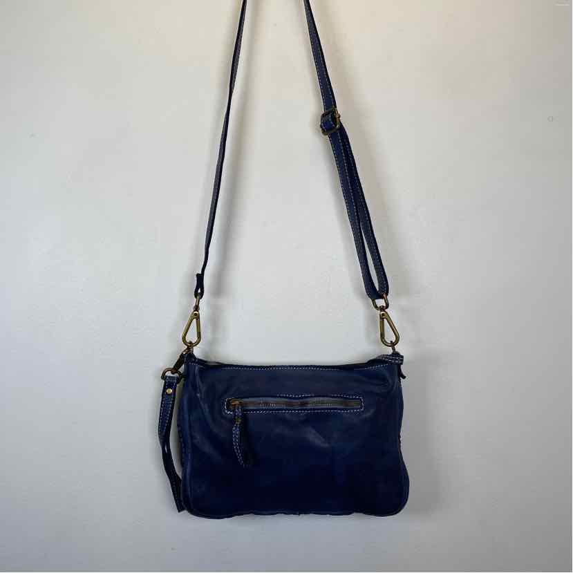 Pre-Owned Boutique Blue Leather Handbag