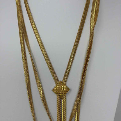 Pre-Owned Ingrid Cusson Gold Chains Necklace