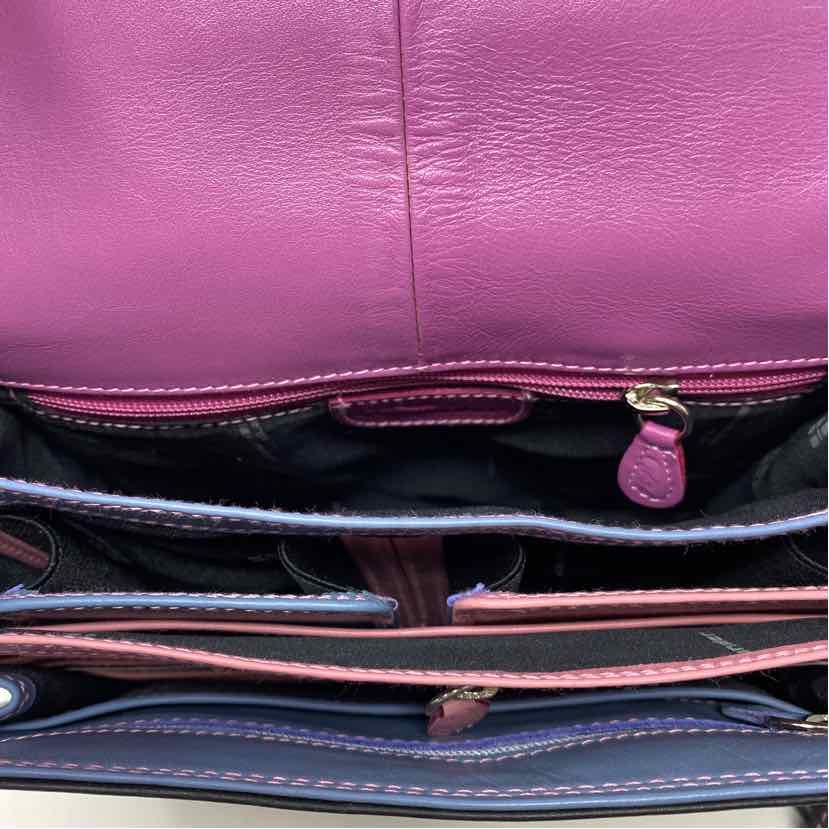 Pre-Owned Derek Alexander Black Multi Leather Handbag