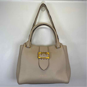 Pre-Owned Burberry White Leather Designer Handbag