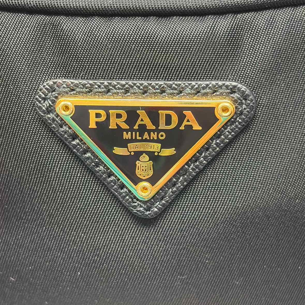 Pre-Owned Prada Black Nylon Designer Handbag
