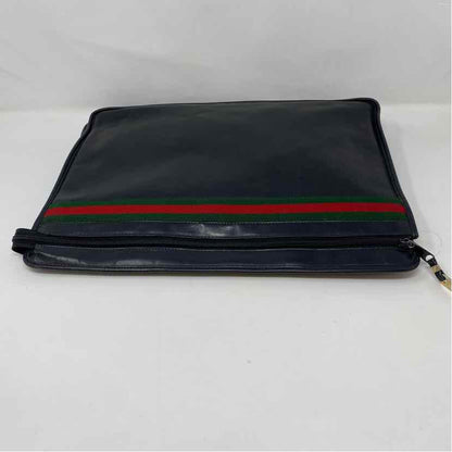 Pre-Owned Gucci Black Leather Designer Handbag