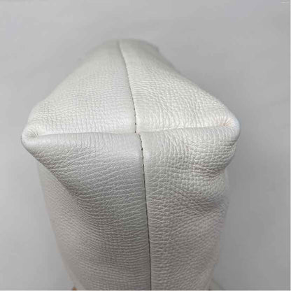 Pre-Owned Burberry White Leather Designer Handbag