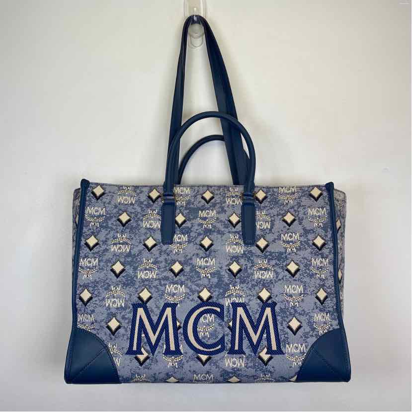 Pre-Owned MCM Denim Canvas Designer Handbag