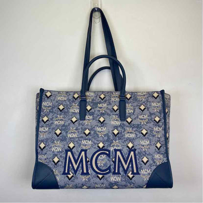 Pre-Owned MCM Denim Canvas Designer Handbag