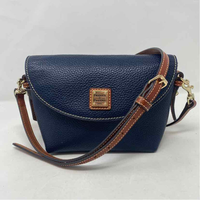 Pre-Owned Dooney & Bourke Navy Leather Handbag