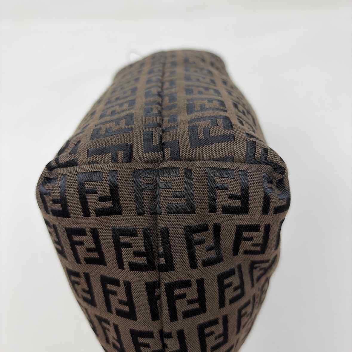 Pre-Owned Fendi Brown Fabric Designer Handbag