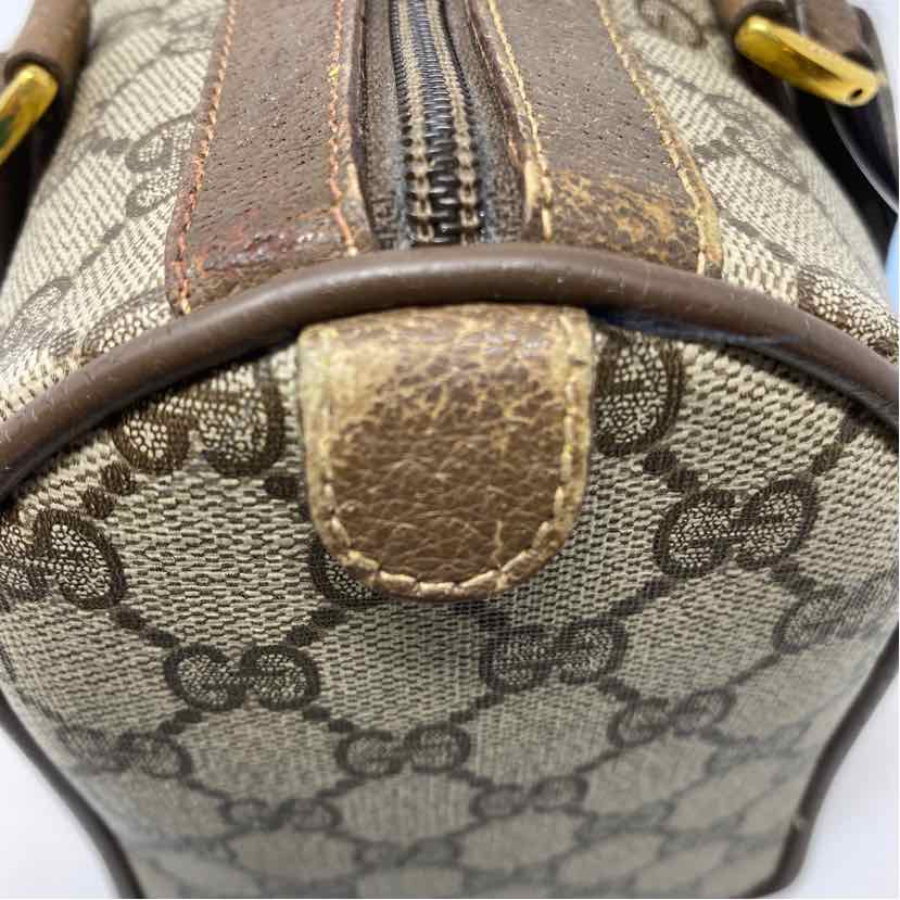 Pre-Owned Gucci Monogram Canvas Designer Handbag