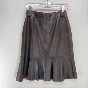 Pre-Owned Size 6/M Phillipe Adec Brown Skirt