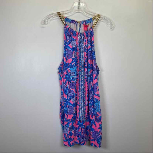 Pre-Owned Size XL Lilly Pulitzer Blue Multi Top