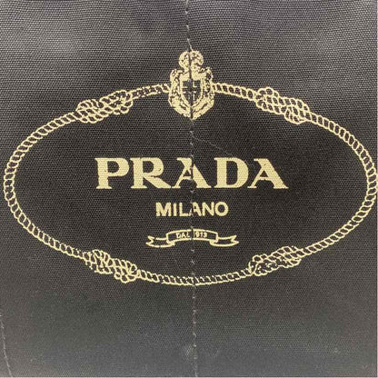 Pre-Owned Prada Black Canvas Designer Handbag