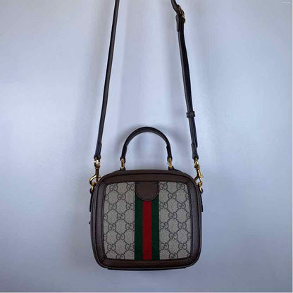 Pre-Owned Gucci Monogram Canvas Designer Handbag