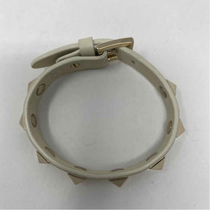Pre-Owned Valentino Cream Leather Designer Jewelry