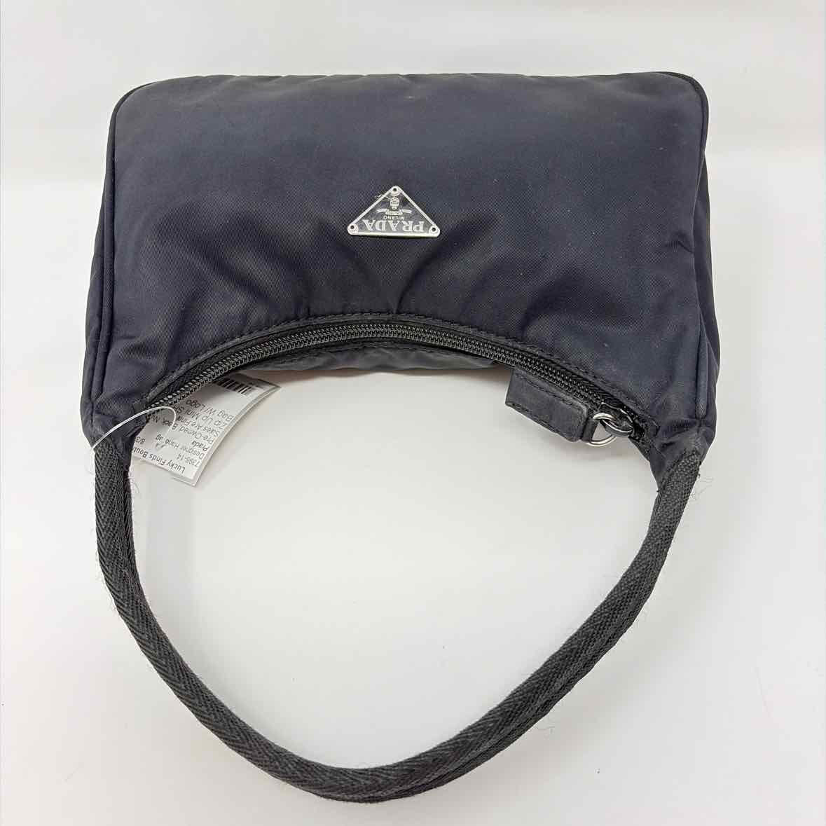 Pre-Owned Prada Black Nylon Designer Handbag