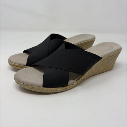 Pre-Owned Shoe Size 9 Boutique Black Wedge