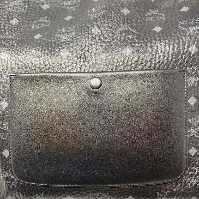 Pre-Owned MCM Black Leather Designer Handbag