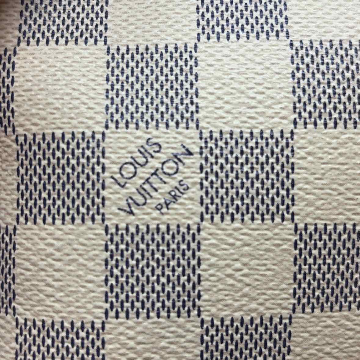 Pre-Owned Louis Vuitton Damier Azur Canvas Designer Handbag
