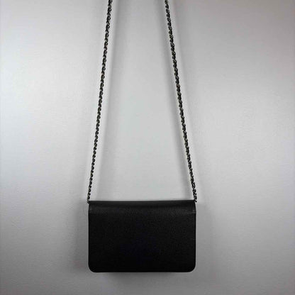 Pre-Owned Chanel Black Leather Designer Handbag
